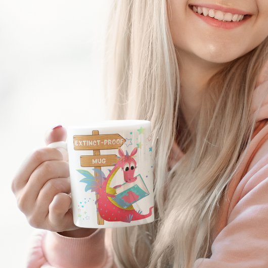 Kinder Pink Dragon Keramik Tasse ausgestorben