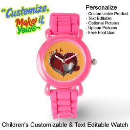 Kinder Pink Silicone Orangefarben sehen Armbanduhr