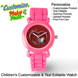 Kinder Pink Silicone sehen rotes Gesicht Armbanduhr