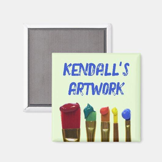 Kinder Pinselpinselbemalung mit benutzerdefinierte Magnet (Vorderseite/Rückseite)