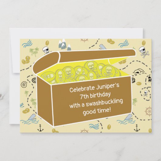 Kinder Pirate Geburtstagsparty (Vorderseite)