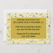 Kinder Pirate Geburtstagsparty (Rückseite)