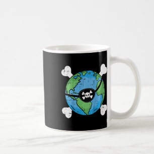 Kinder Pirate Planet Earth Day Umwelt Kleinkind Kaffeetasse