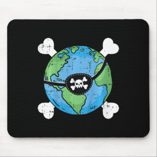 Kinder Pirate Planet Earth Day Umwelt Kleinkind Mousepad