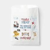 Kinder Piraten Party Geburtstag danke Ihnen Gefall Geschenktütchen (Vorderseite)