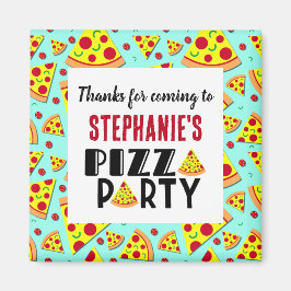 Kinder Pizza Geburtstag Danke Gastgeschenk Magnet