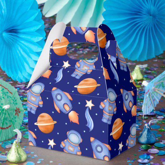 Kinder Planeten Raumschiff & Astronaut Geschenkschachtel (Party)