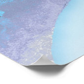 Kinder Pony Art Baby Blue Plakat Druck (Ecke)