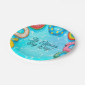 Kinder-Poolparty-Papierplatte Pappteller (Schrägansicht)
