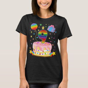 Kinder Pop 9. Geburtstagskuchen Jungen 9 Jahre T-Shirt