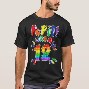 Kinder Pop Es 12. Geburtstag Mädchen Jungen 12 Jah T-Shirt