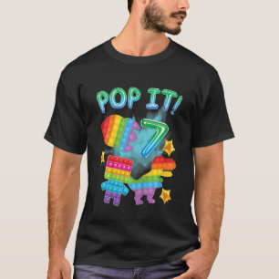 Kinder Pop Es 7. Geburtstag Jungen 7 Jahre alt Rex T-Shirt