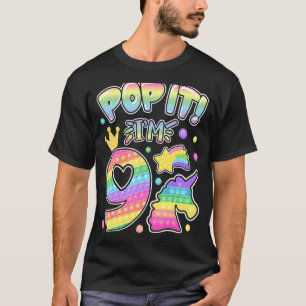 Kinder Pop Es 9. Geburtstag Mädchen Jungen 9 Jahre T-Shirt