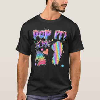 Kinder Pop Es Geburtstagskind 1 für 1 Jahr Alte Mä T-Shirt