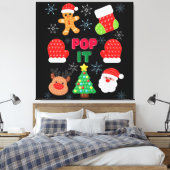 Kinder Pop Weihnachtsblase Weihnachtsbaum Leinwanddruck (Insitu (Schlafzimmer))