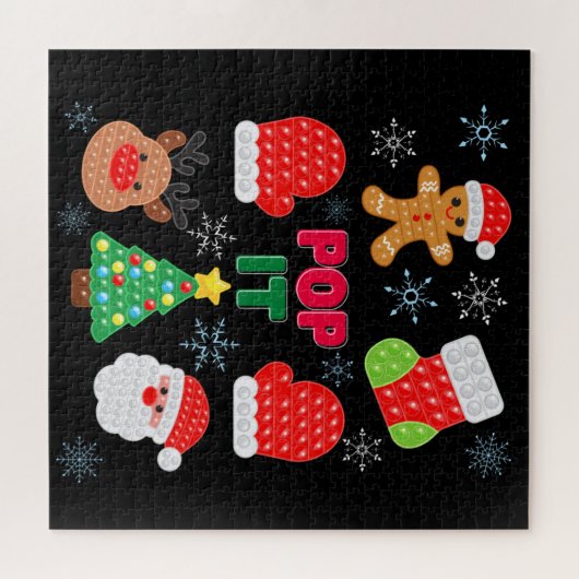 Kinder Pop Weihnachtsblase Weihnachtsbaum Puzzle (Horizontal)