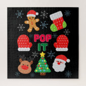 Kinder Pop Weihnachtsblase Weihnachtsbaum Puzzle (Vertikal)