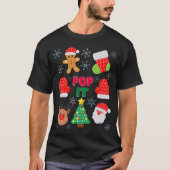 Kinder Pop Weihnachtsblase Weihnachtsbaum T-Shirt (Vorderseite)
