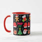 Kinder Pop Weihnachtsblase Weihnachtsbaum Tasse (Links)