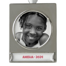 Kinder Portrait Banner Ornament - Schulportrait