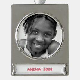 Kinder Portrait Banner Ornament - Schulportrait