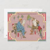 Kinder prangen Männer Feuerwerk Postkarte (Vorne/Hinten)