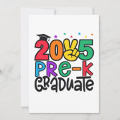 Kinder Pre-K Grad 2025 Preschool Prek Abschluss Einladung (Vorderseite)