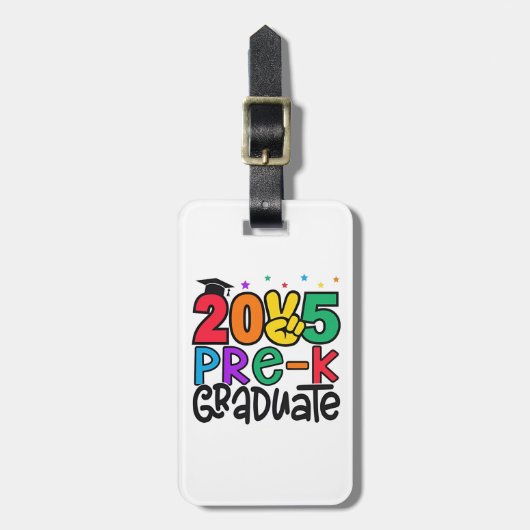 Kinder Pre-K Grad 2025 Preschool Prek Abschluss Gepäckanhänger (Vorderseite vertikal)