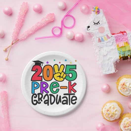 Kinder Pre-K Grad 2025 Preschool Prek Abschluss Pappteller (Party)