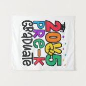 Kinder Pre-K Grad 2025 Preschool Prek Abschluss Wandteppich (Vorderseite (Horizontal))