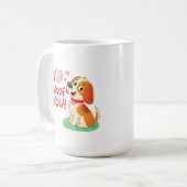 Kinder Pullover Hoodie Kaffeetasse (Vorderseite Links)