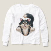 😺 Kinder Pullover – Süße Katze (Design Vorderseite)