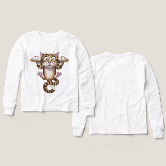 😺 Kinder Pullover – Süße Katze (Design Vorderseite & Rückseite)