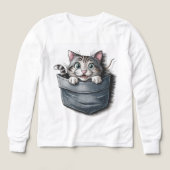  😺 Kinder Pullover – Süße Katze (Design Vorderseite)