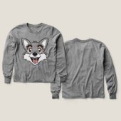 🦊 Kinder Pullover – Süßer Fuchs (Design Vorder- & Rückseite)