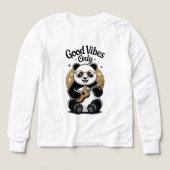 🐼🎸 Kinder Pullover – Süßer Panda mit Gitarre (Design Vorderseite)