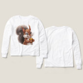 🐿️ Kinder Pullover – Süßes Eichhörnchen Motiv (Design Vorderseite & Rückseite)
