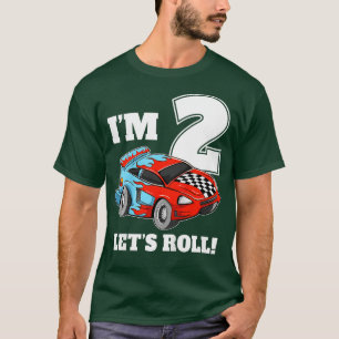 Kinder Race Car 2. Geburtstag Junge 2 Zwei Kleinki T-Shirt
