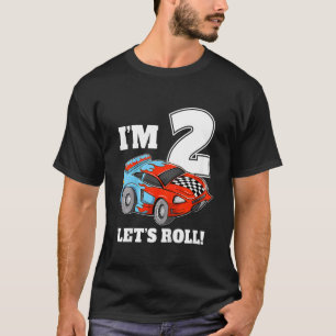 Kinder Race Car 2. Geburtstag Junge 2 Zwei Kleinki T-Shirt