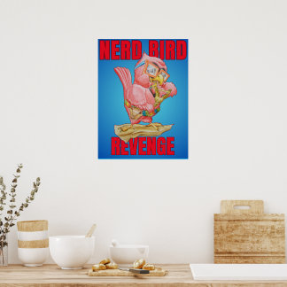 Kinder Rache des Nerd-Vogels Poster