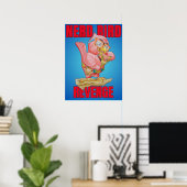 Kinder Rache des Nerd-Vogels Poster (Heimbüro)