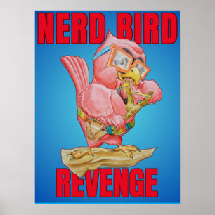 Kinder Rache des Nerd-Vogels Poster