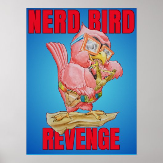 Kinder Rache des Nerd-Vogels Poster (Vorne)