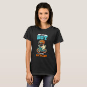 Kinder Radfahrer Mops Jungs T-Shirt (Vorne ganz)