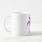 Kinder Rainbow Gradient Unicoron Silhouette Kaffeetasse (Links)