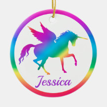 Kinder Rainbow Gradient Unicoron Silhouette