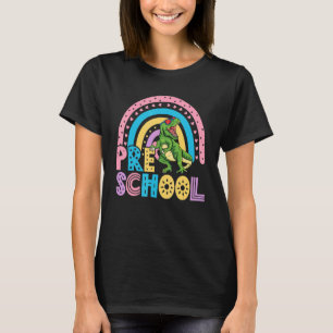 Kinder Rainbow Preschool Dinosaur Erster Tag von S T-Shirt