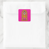 Kinder-Ram-Aufkleber Quadratischer Aufkleber (Tasche)