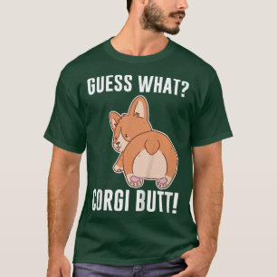 Kinder raten, was Corgi Hintern Corgi Dog T-Shirt