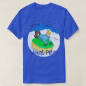 Kinder rauschen auf dem Berg Peter New York T-Shirt (Design vorne)